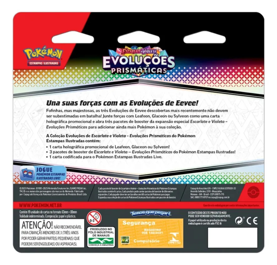 Blister Pokémon Evoluções Prismáticas 19 Cartas – Copag | Sylveon - Imagem 5