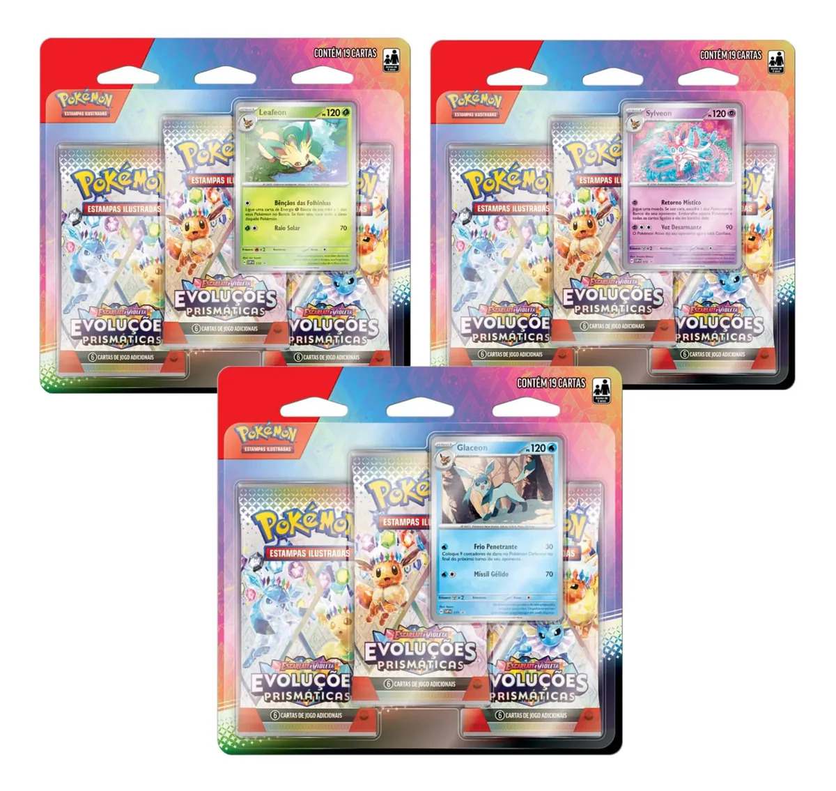 Blister Pokémon Evoluções Prismáticas 19 Cartas – Copag | Sylveon - Imagem 3