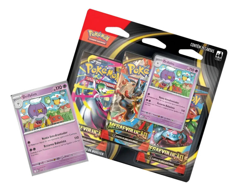 Blister Triplo Pokémon Mega Evolução Drifblim – Copag