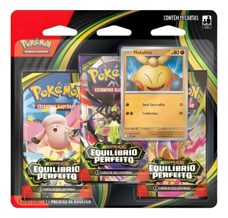 Coleção Pokémon Equilíbrio Perfeito Makuhita 19 Cartas – Copag