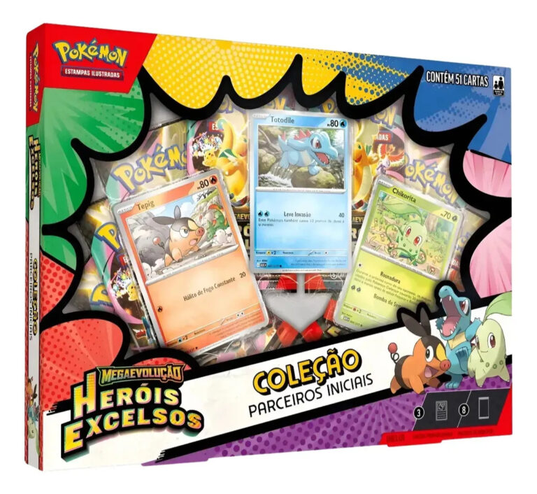 Box Pokémon Coleção Parceiros Iniciais 51 Cartas – Copag