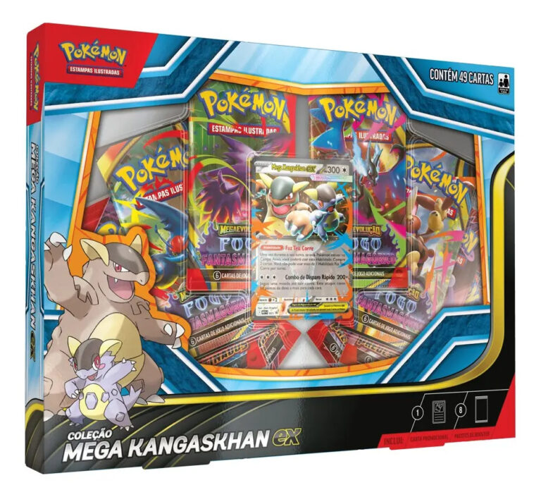 Box Pokémon Mega Kangaskhan EX 49 Cartas – Copag