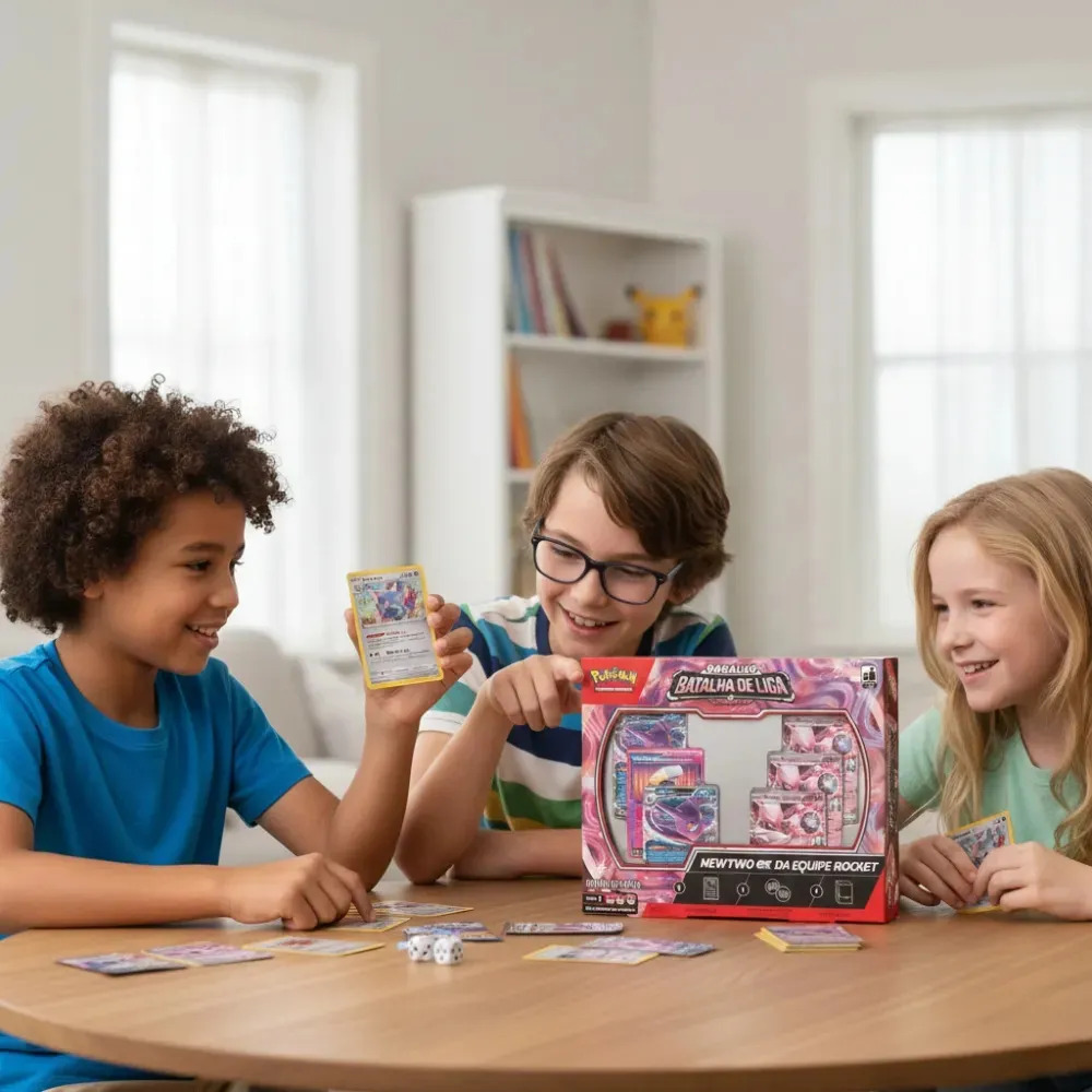 Baralho Batalha de Liga Pokémon Mewtwo EX Equipe Rocket 60 Cartas – Copag - Imagem 2