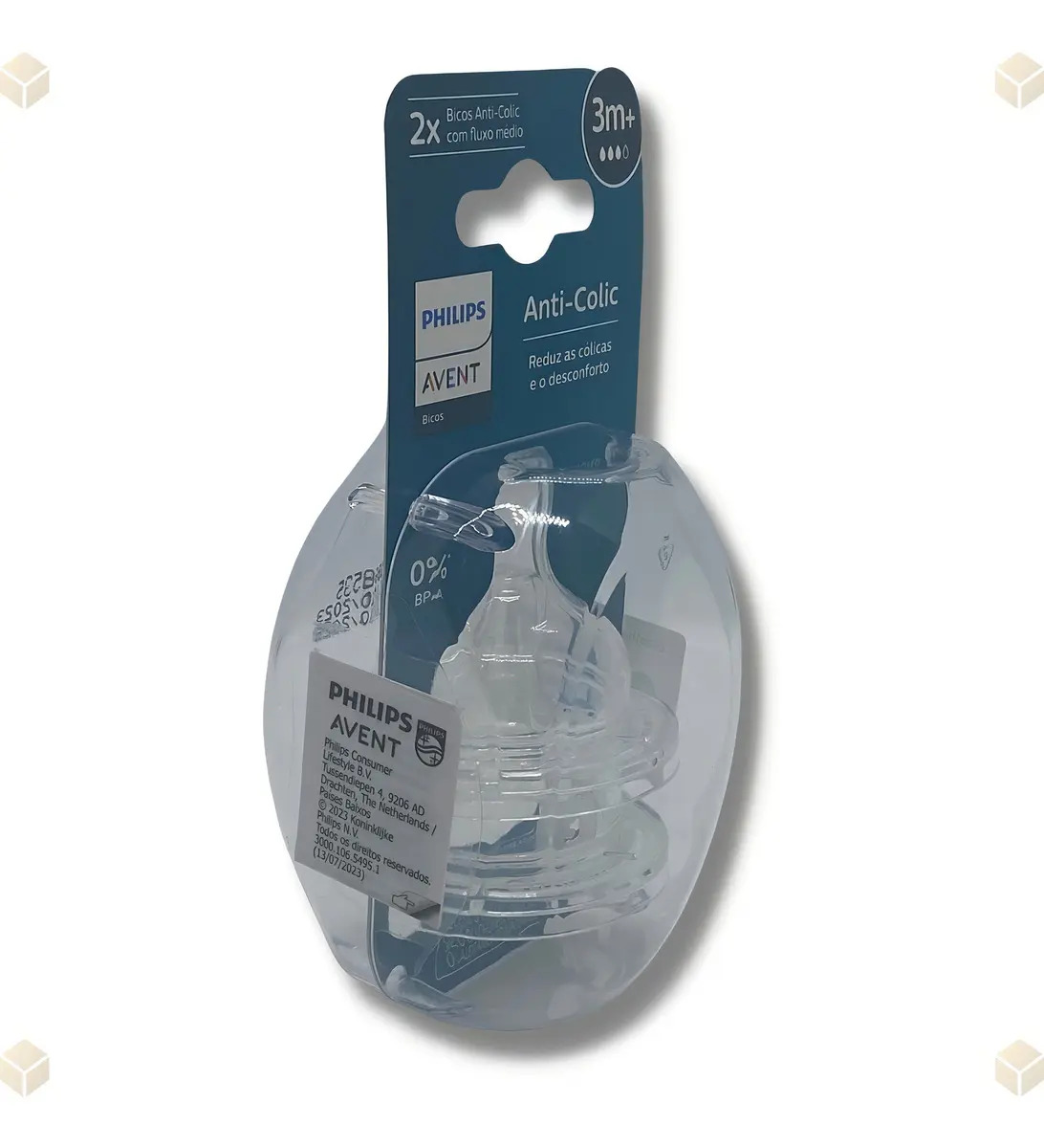Bico de Mamadeira Anticólica 3.0 Fluxo Médio T3 – Philips Avent | 2 Unidades - Imagem 3