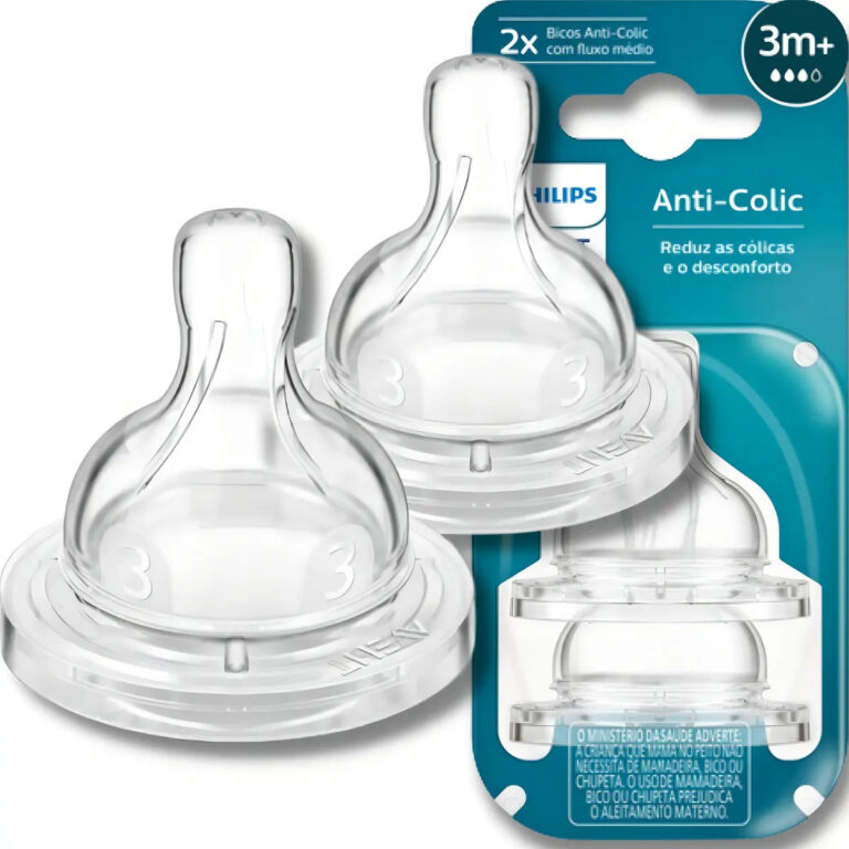 Bico de Mamadeira Anticólica 3.0 Fluxo Médio T3 – Philips Avent | 2 Unidades